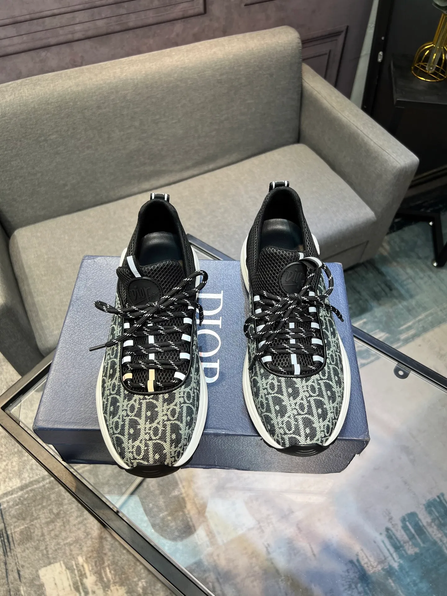 Men's shoes 💰400 [Dior] popular men's shoes, imported mesh splicing material, really inside. Original sole provided by the original factory, 38-45 (45 customized, non-refundable)